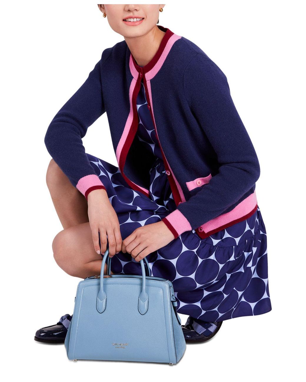Kate Spade New York Women's Knott Mini Satchel Bag - Crystal Blue