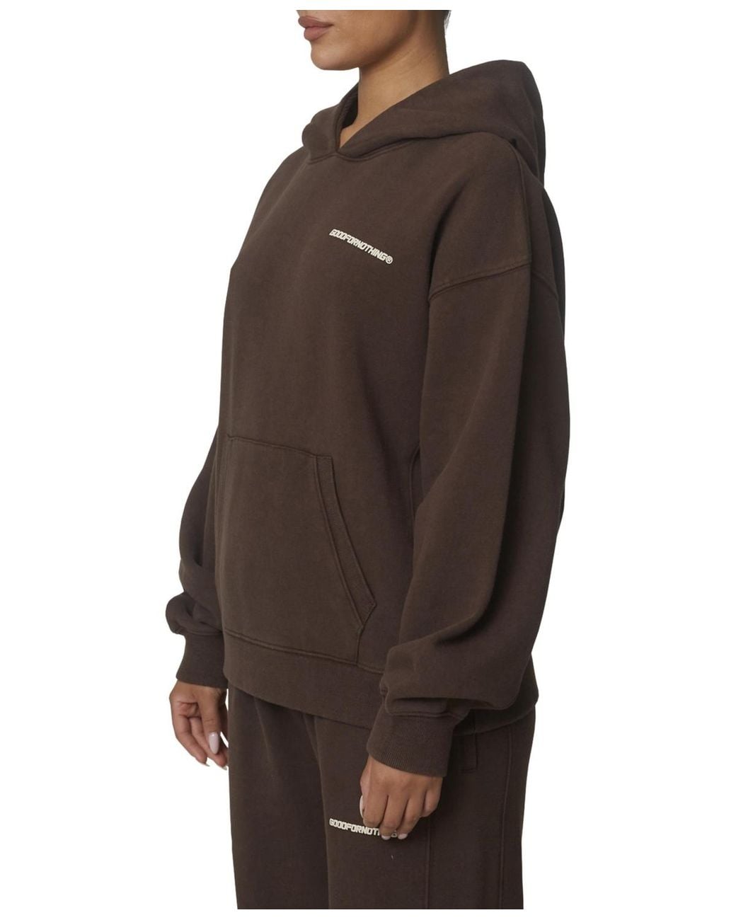 Good For Nothing Brown Essentials Pullover Hoodie