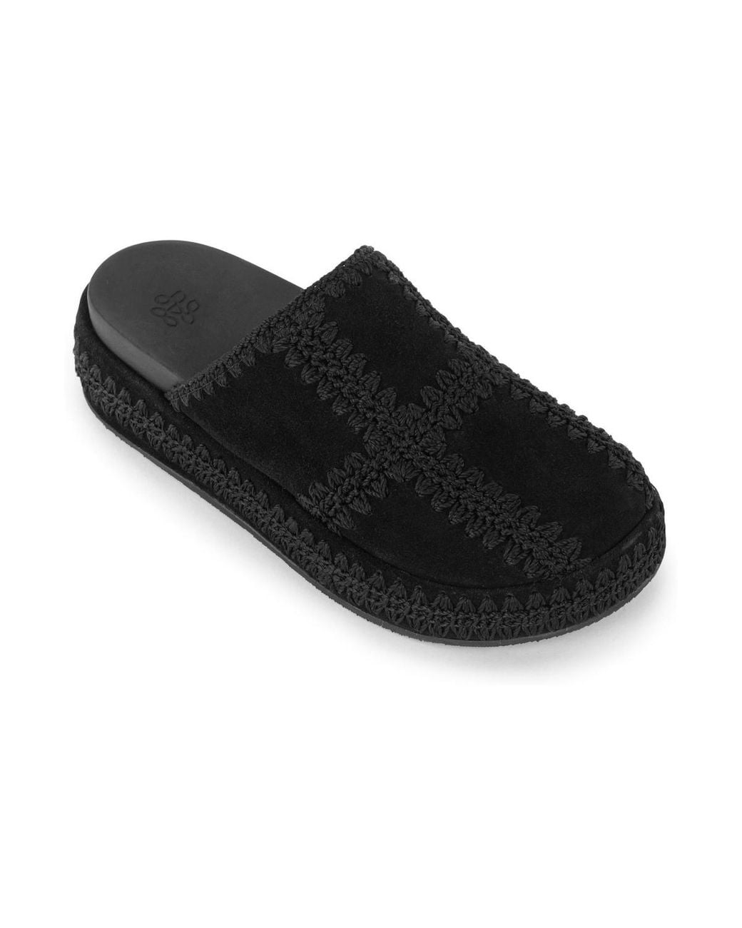 The Sak Black Bryn Suede Round-toe Platform Clogs