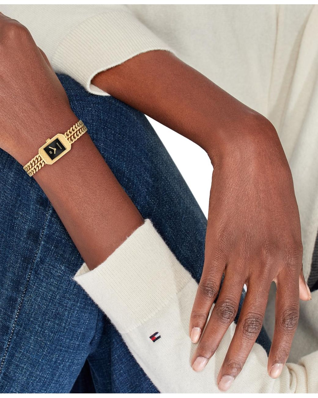 Tommy Hilfiger Metallic Quartz Tone Stainless Steel Bracelet Watch