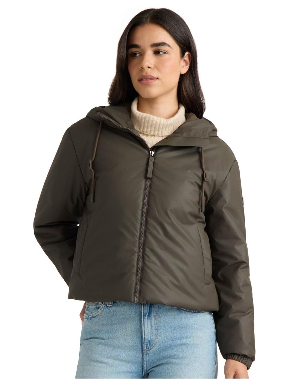 Hunter Black Short Puffer Coat