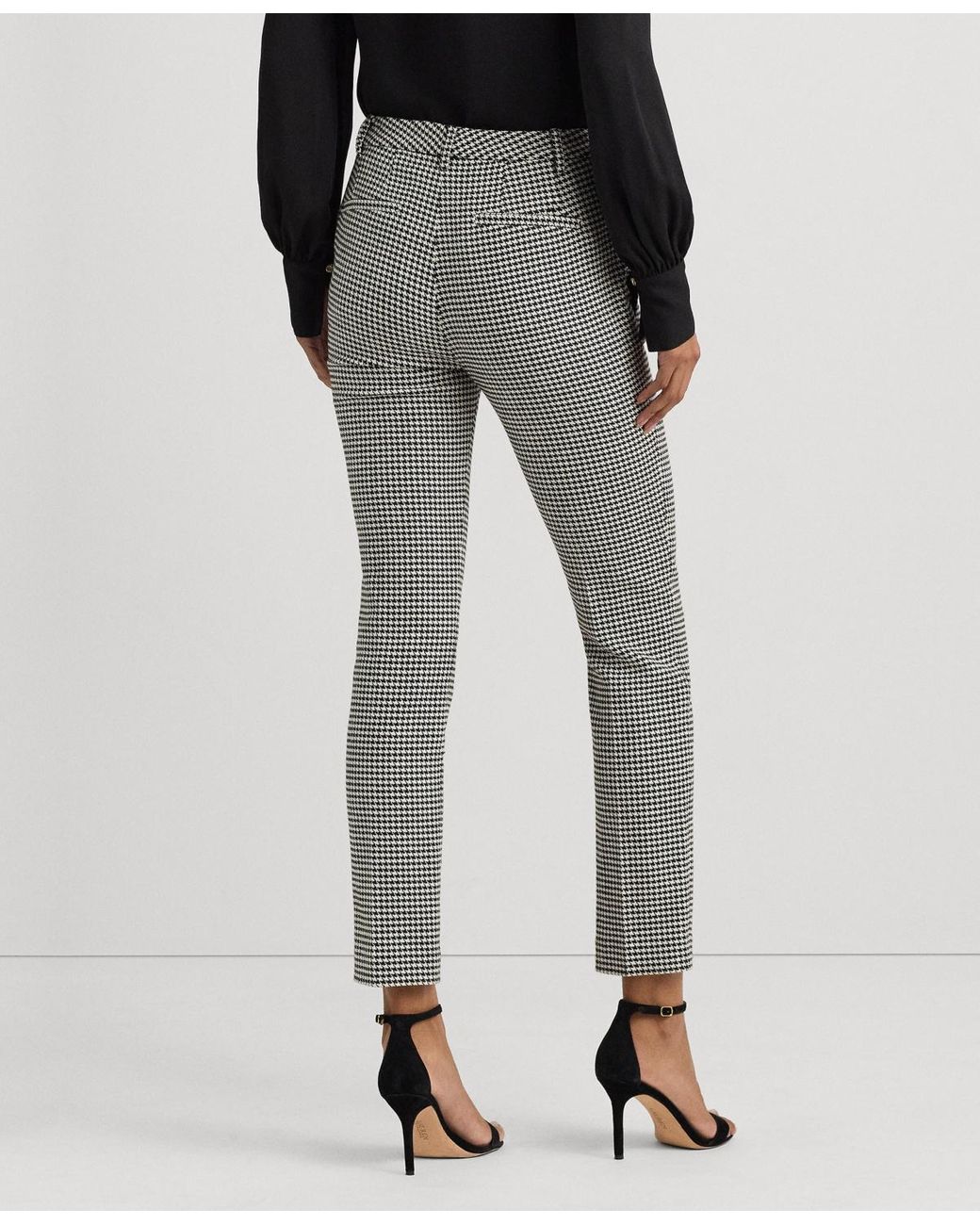 Lauren ralph lauren tartan skinny crop pants sale