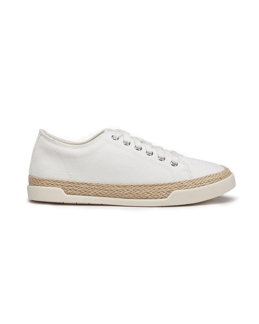 Vegan Sneaker - Esprit Miana Lace Up Textile Off White | avesu VEGAN SHOES