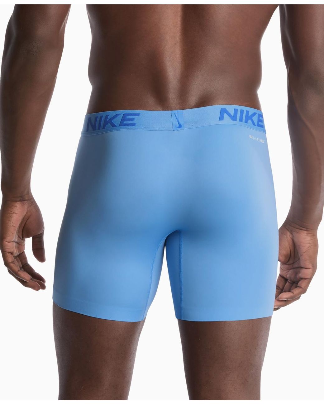 Nike Blue Dri-fit Elite Micro Boxer Briefs for men