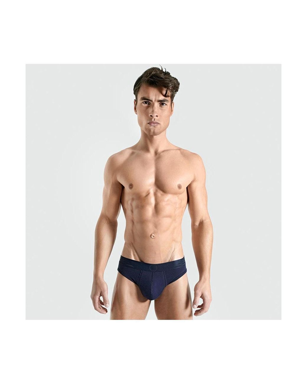 Rounderbum White Padded Brief + Smart Package Cup for men