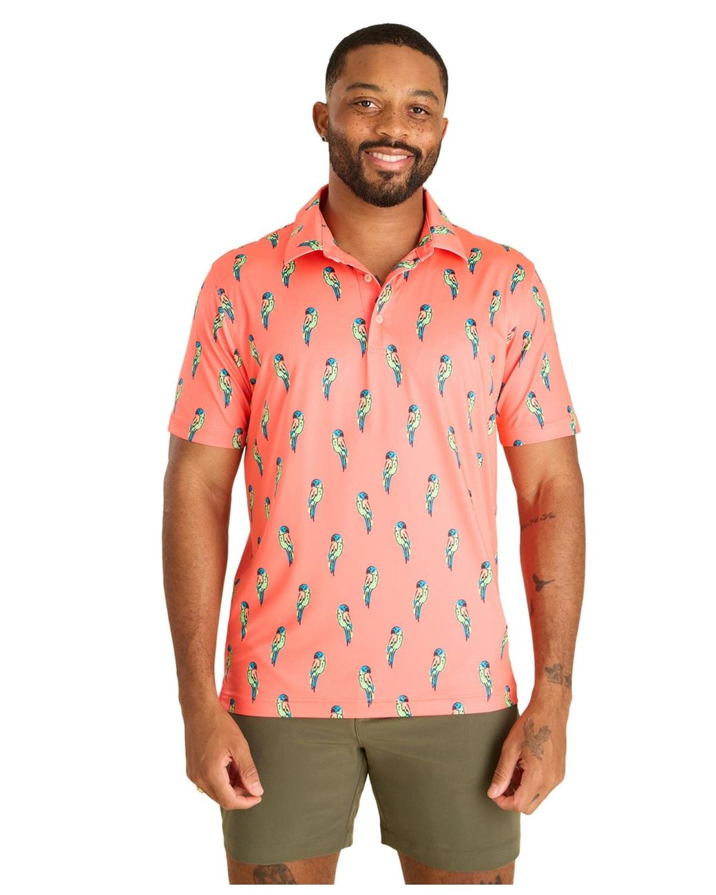 Chubbies The Talk Of The Tropics Performance Polo Shirt in Red for Men ...