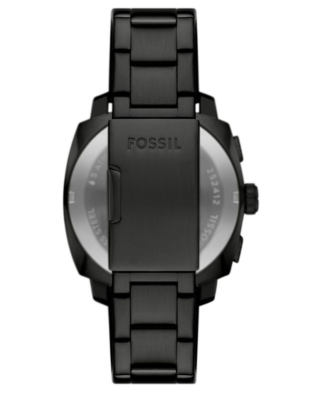 Fossil Machine Chronograph Stainless-steel Watch in Black for Men | Lyst
