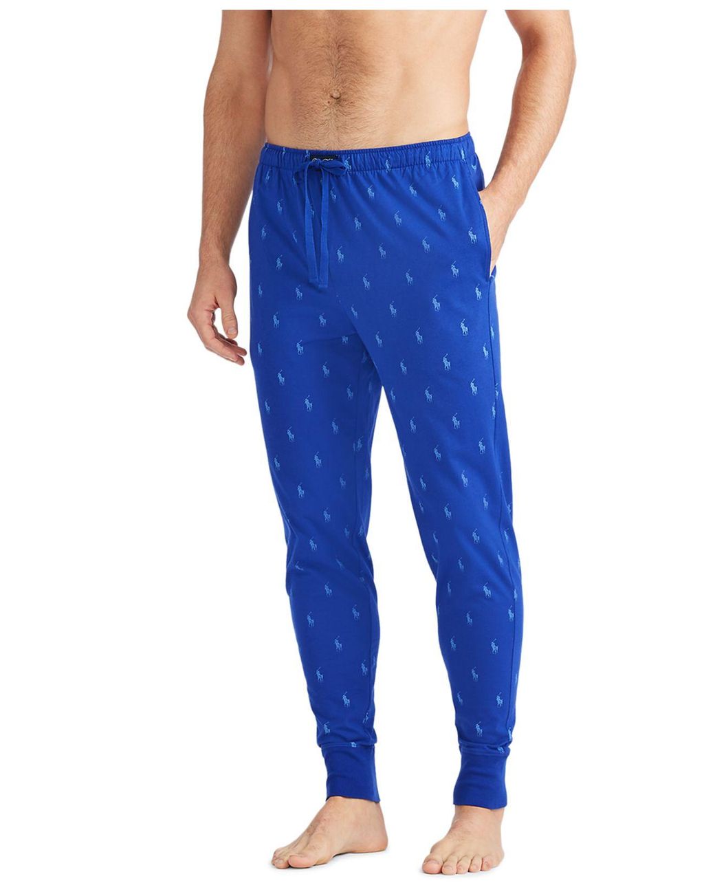 allover pony cotton jogger