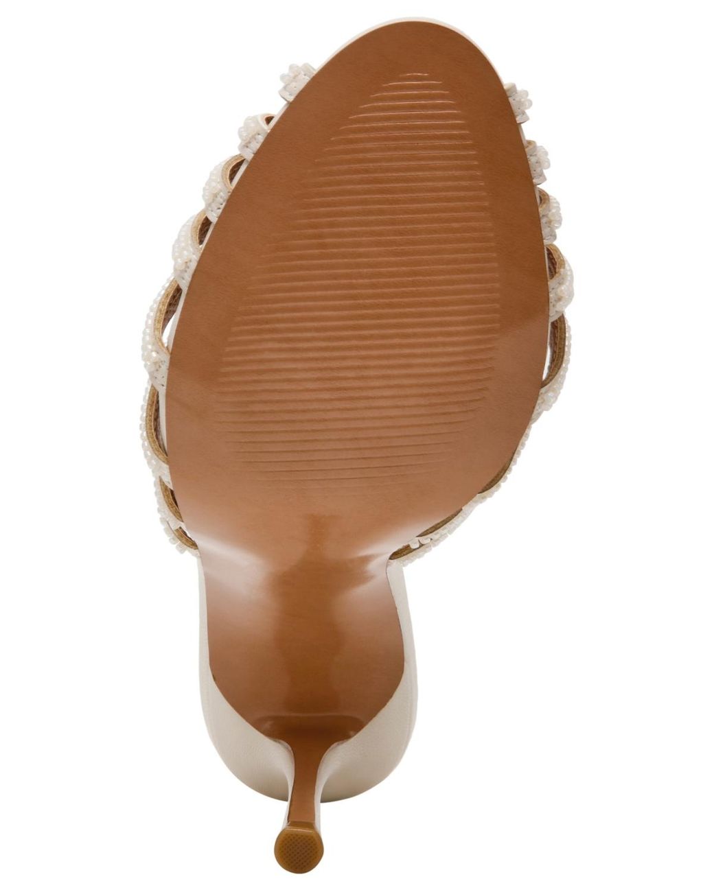 Steve Madden White Petra Rhinestone Stiletto Heel Dress Sandals