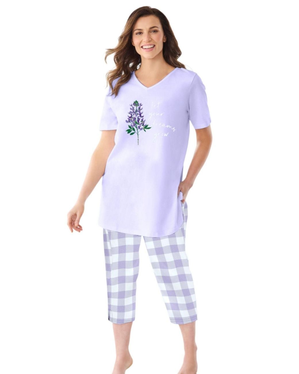Only Neccessities White Only Necessities Capri Pajamas