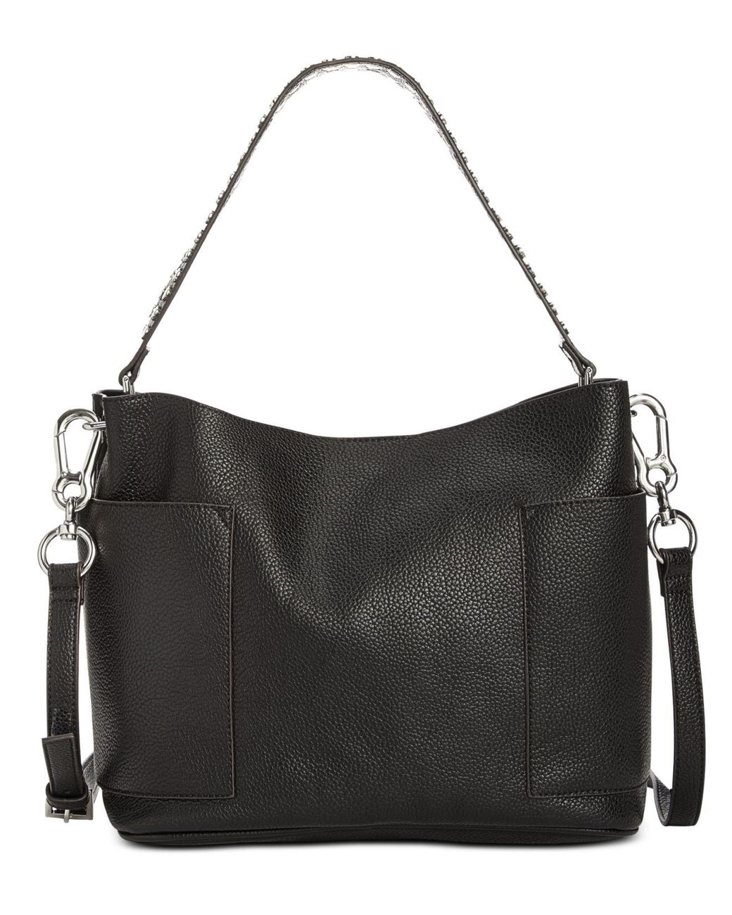 steve madden black studded purse