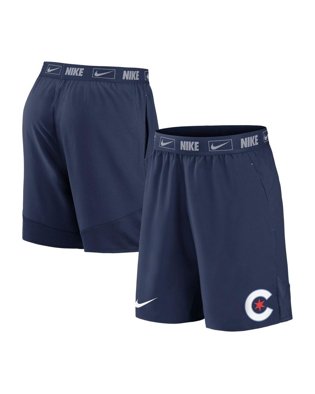 Men's Nike Royal/Red Chicago Cubs Authentic Collection Short