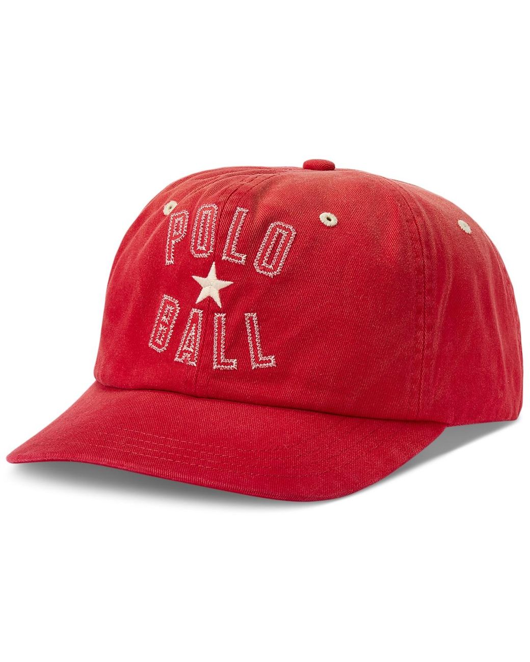 Polo Ralph Lauren Embroide Twill Ball Cap in Red for Men Lyst