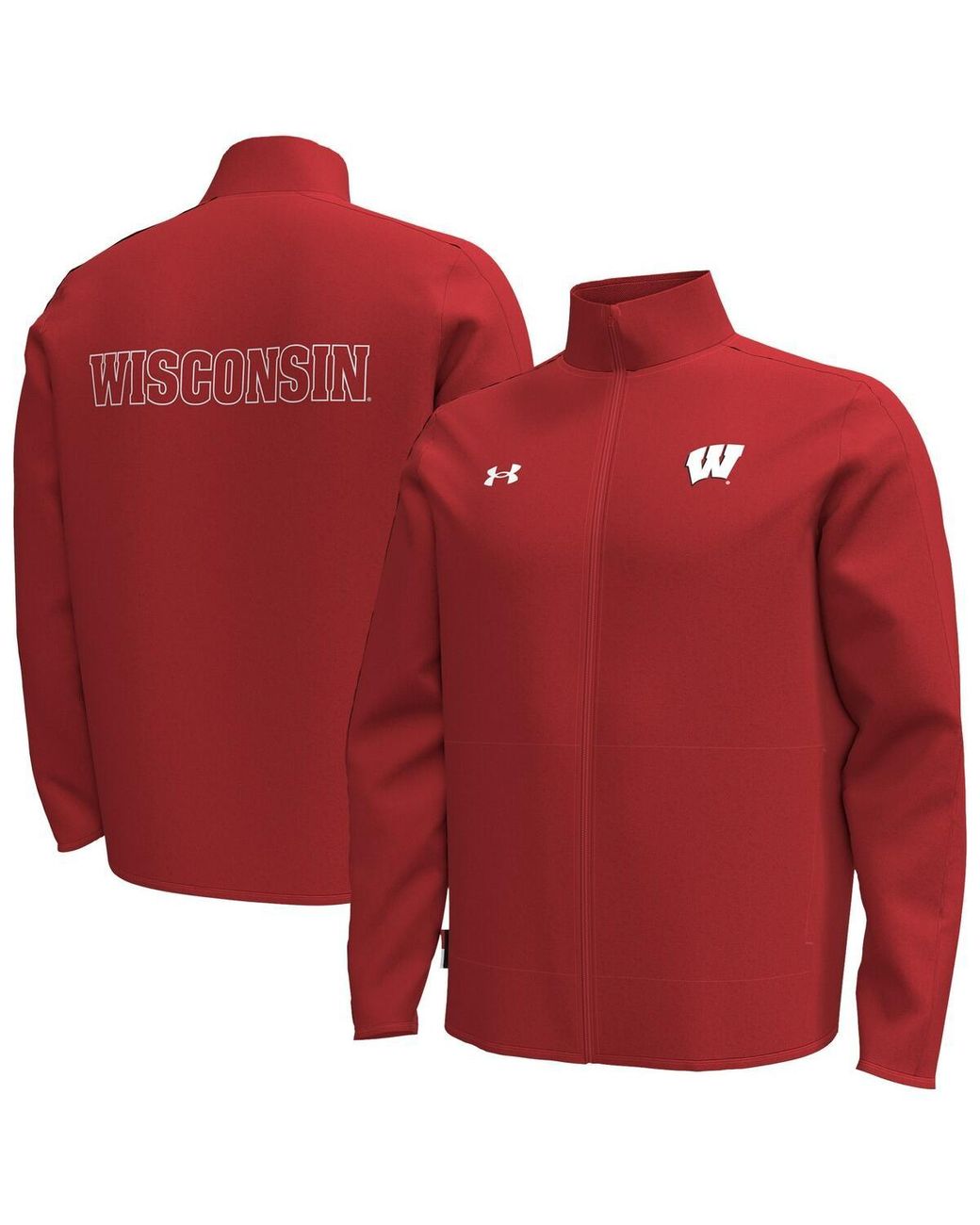 Under Armour Red Wisconsin Badgers Command Full-zip Jacket for men