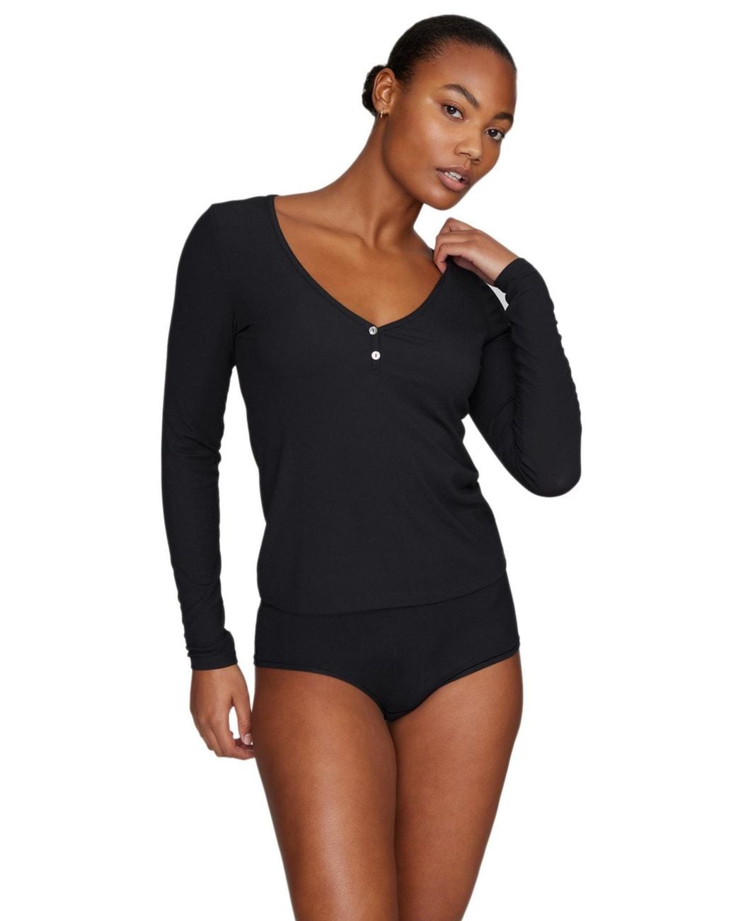 CUUP Blue The Button Long Sleeve