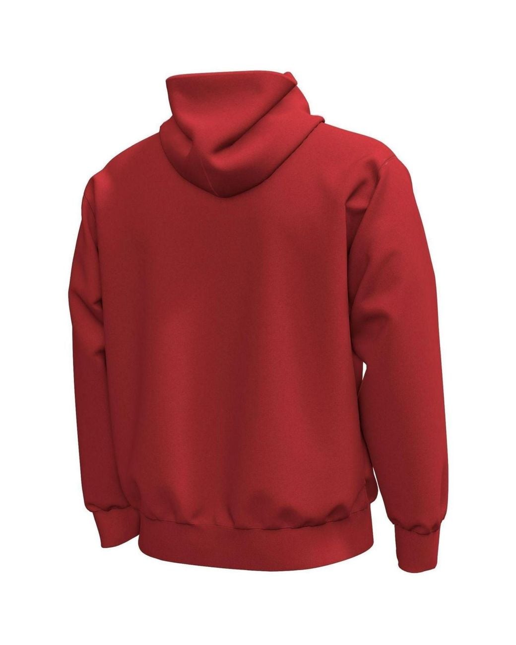 Under Armour Wisconsin Badgers Core Icon Fleece Pullover Hoodie in Red ...