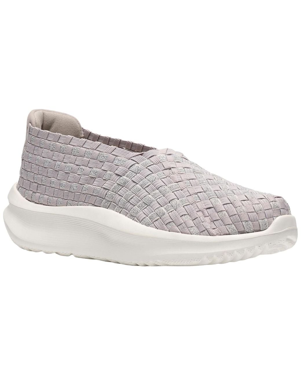 Clarks Gray Cloudsteppers Solevana Weave Slipon