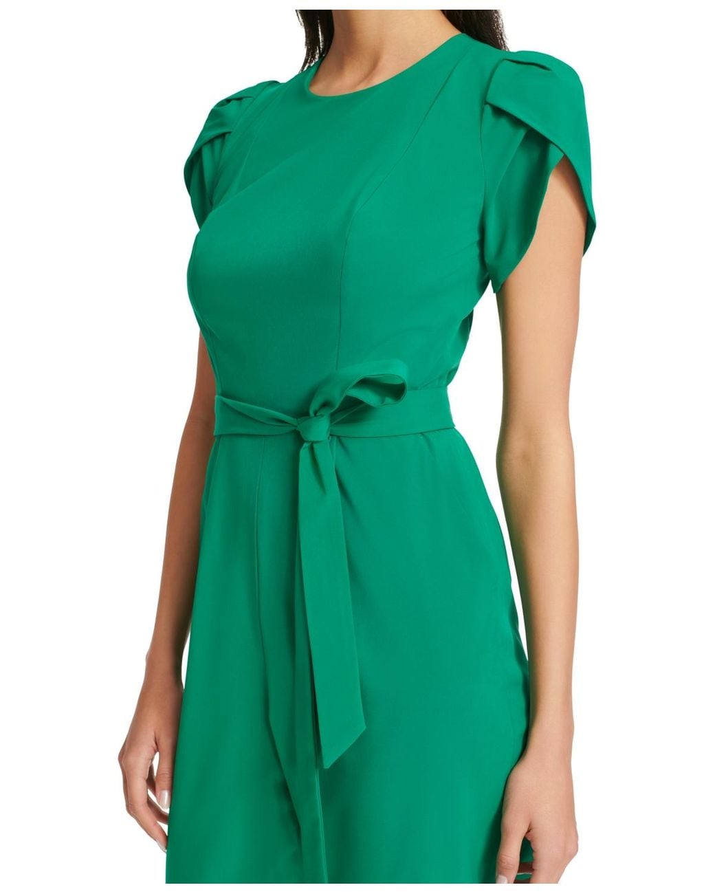 green emerald velvet dress Calvin Klein Tulip Sleeve Sheath Dress Black 6 at Amazon Women's Clothing  store main image 0