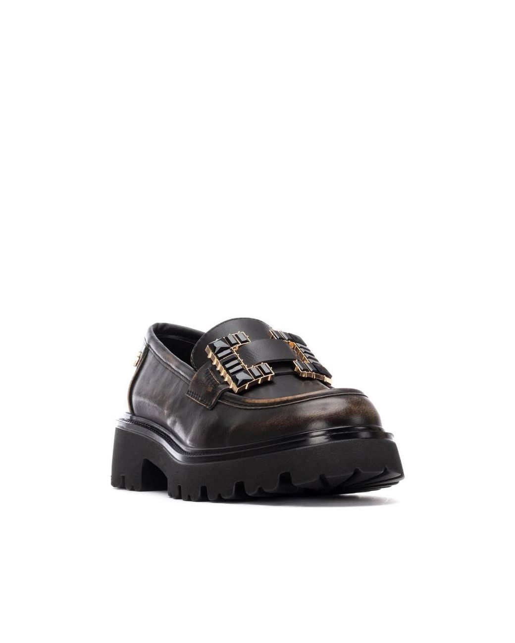 Xti Black Casual Moccasins