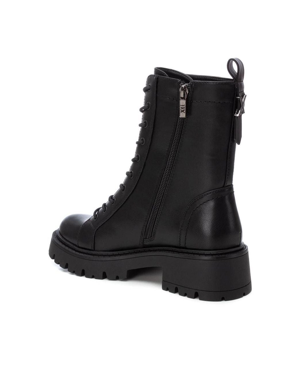Xti Black Combat Booties By