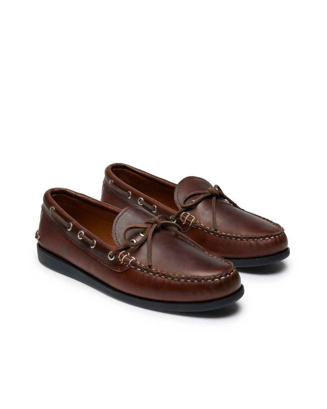 Quoddy Brown Canoe Shoe for men