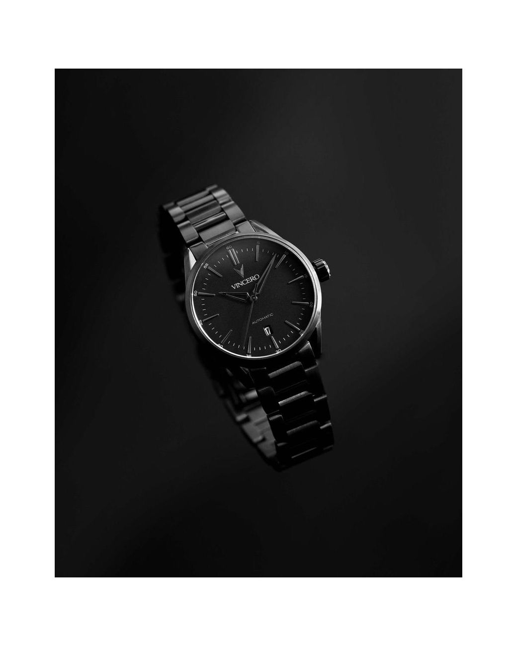 Vincero Black Icon Automatic Watch for men