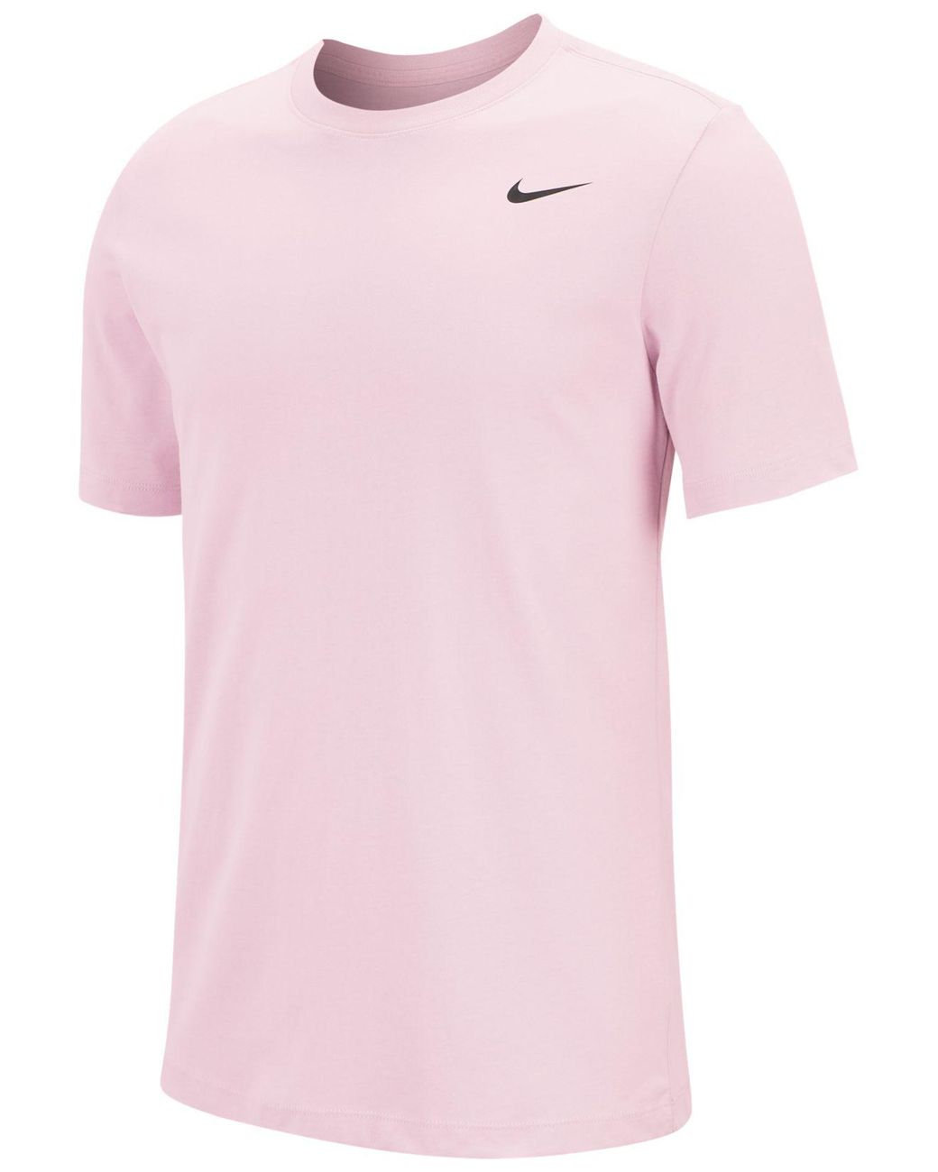 Nike Dry Tee Dri-fittm Cotton Crew Solid (pink Foam/pale Pink/black) T Shirt  for Men | Lyst