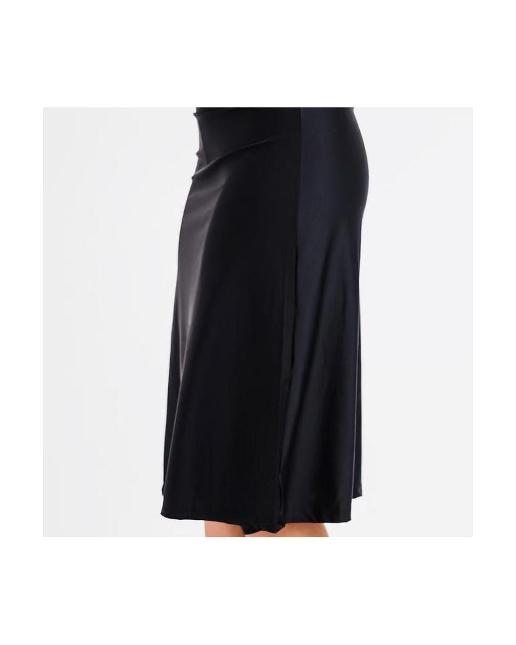 Calypsa Black Long Swim Skort