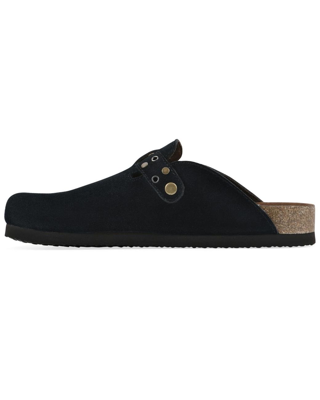 White Mountain Black Benben Footbeds Clogs