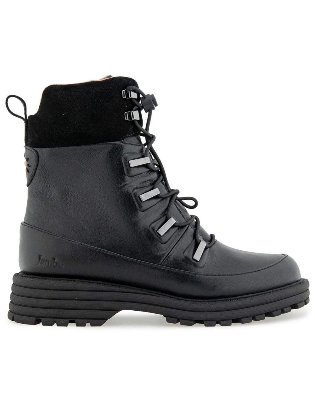 Jambu Black Indy Round Toe Causal Booties