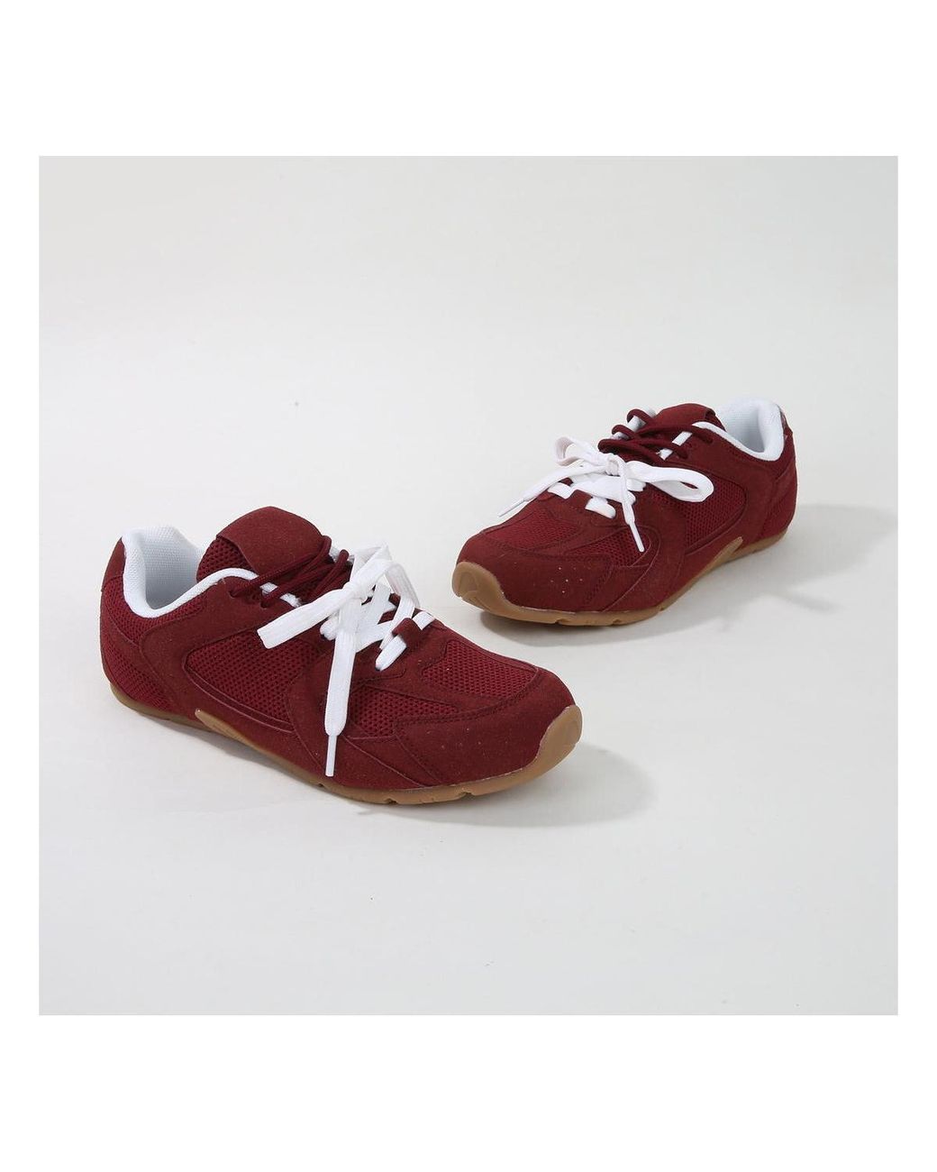 BERNESS Red Lula Retro Mesh Sneakers
