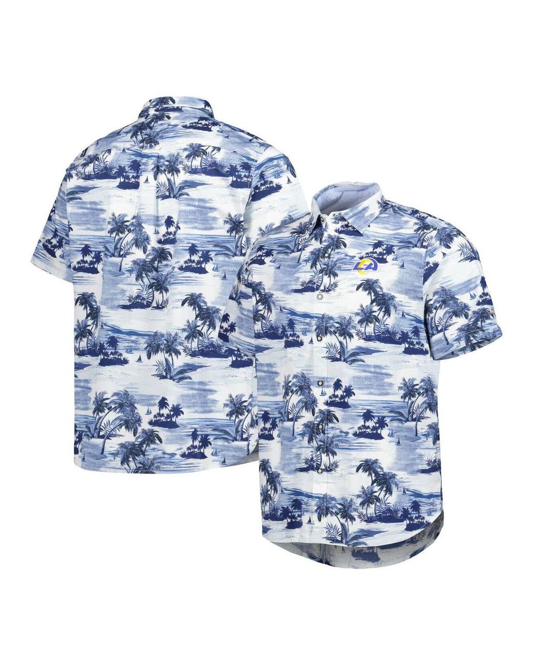 Tommy Bahama Royal Los Angeles Rams Sport Tropical Horizons Button-up ...