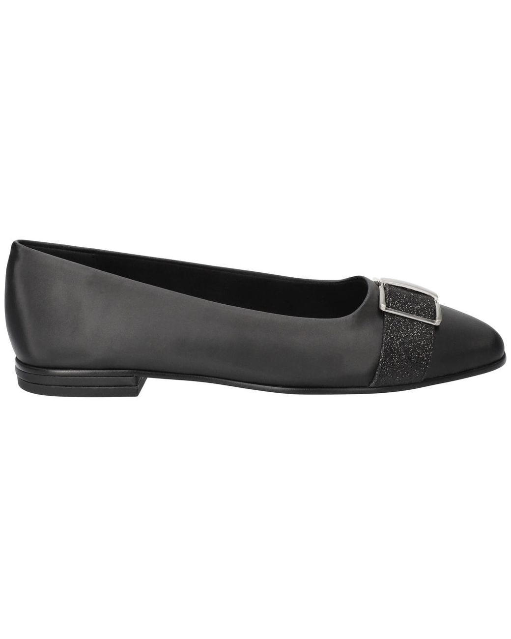 Easy Street Black Keely Square Toe Ballet Flats