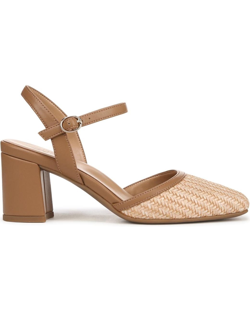 Naturalizer Multicolor Wave Square Toe Ankle Strap Pumps