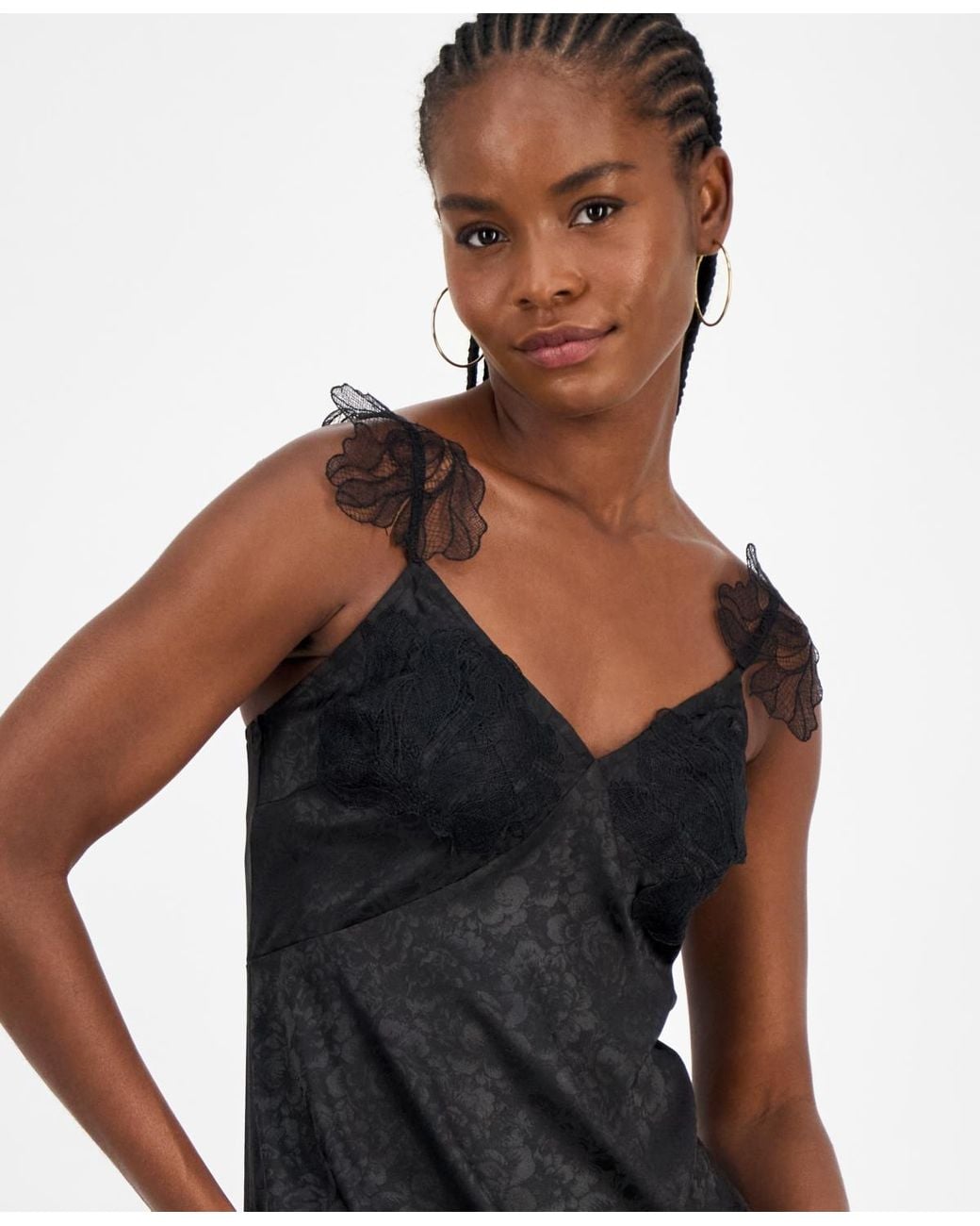 black lace dress macys St. Agni | Sculpted Cotton Strapless Dress main image 1