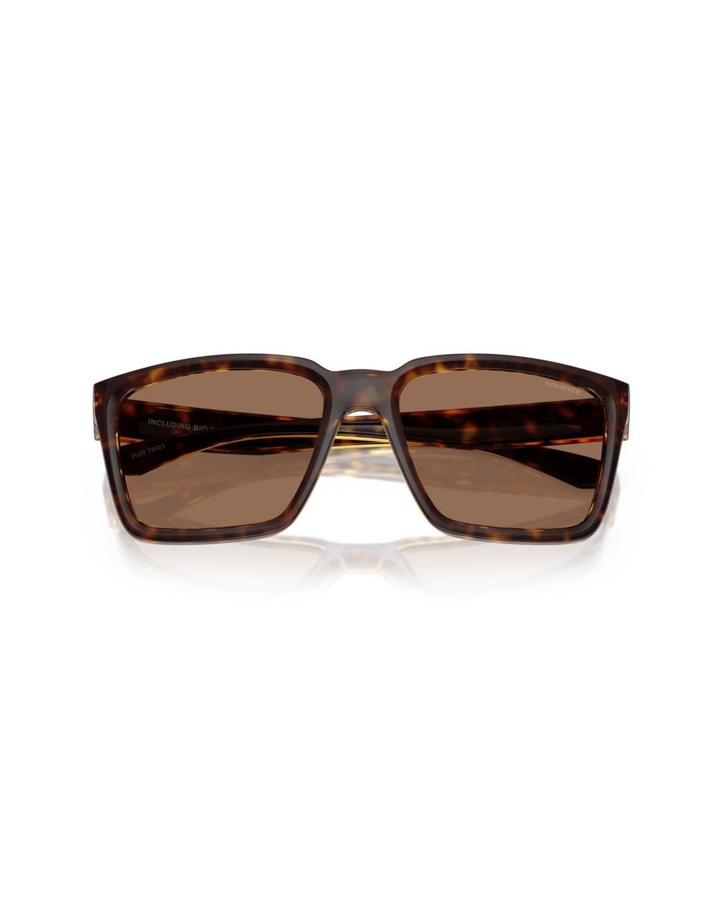 Arnette Brown Square Plot Twist Sunglasses for men