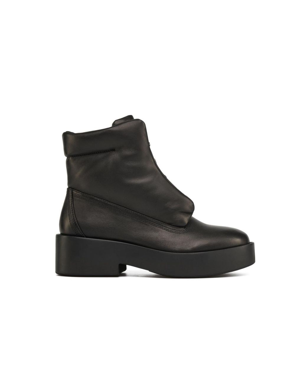 J/Slides Black Darina Leather Mid Boot