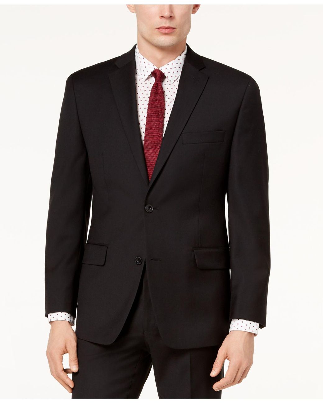 Michael Kors Classicfit Airsoft Stretch Blue Solid Suit Jacket in