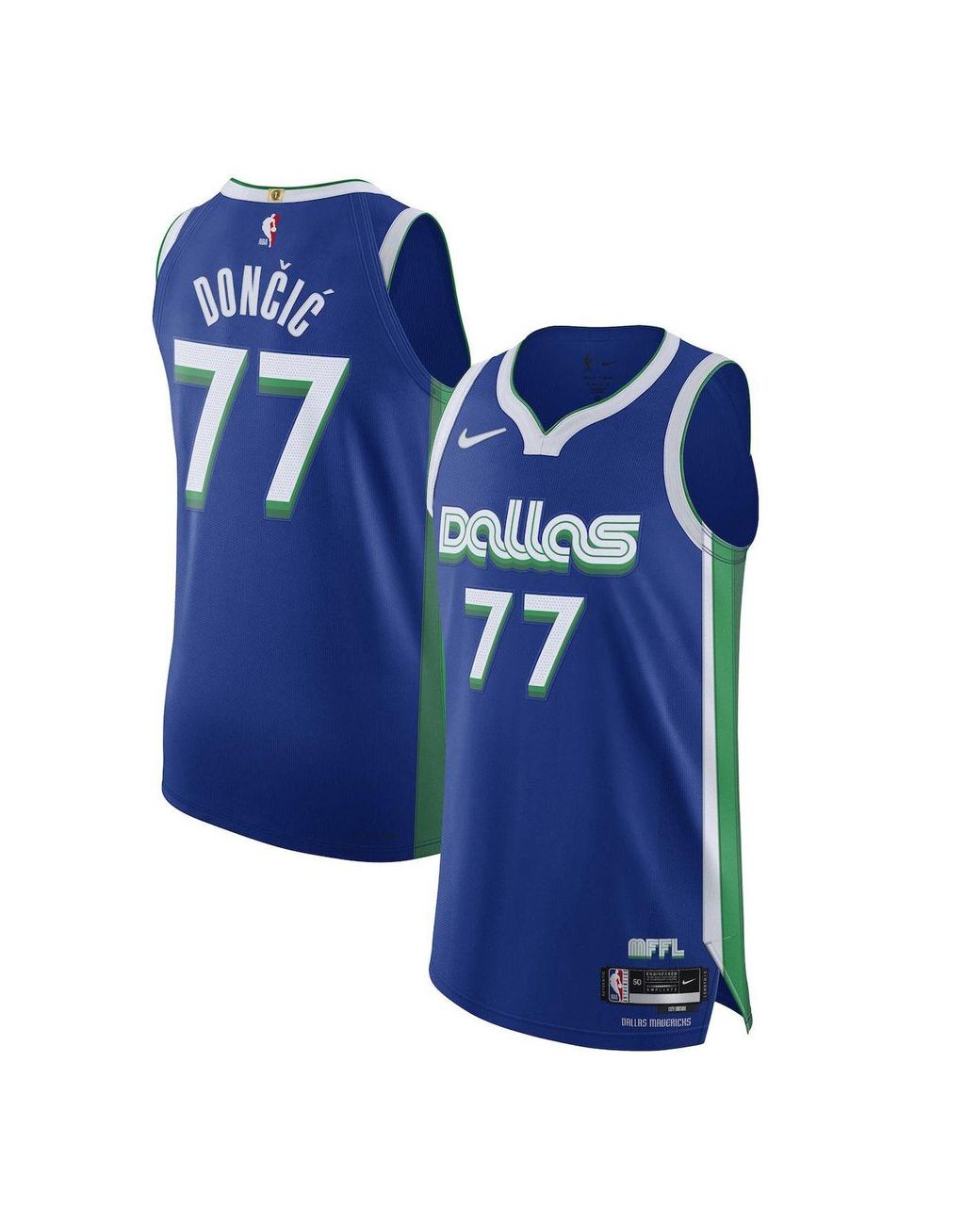 Nike Men's Luka Doncic Blue Dallas Mavericks 2022/23 Authentic Jersey - City  Edition