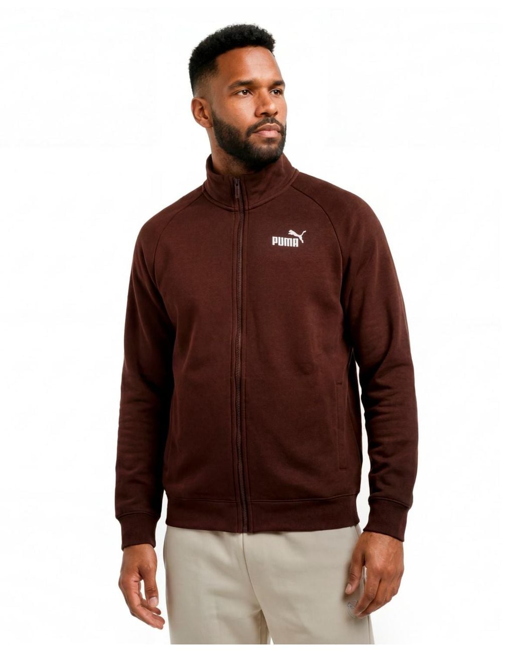 PUMA Red Zip Front Track Jacket for men