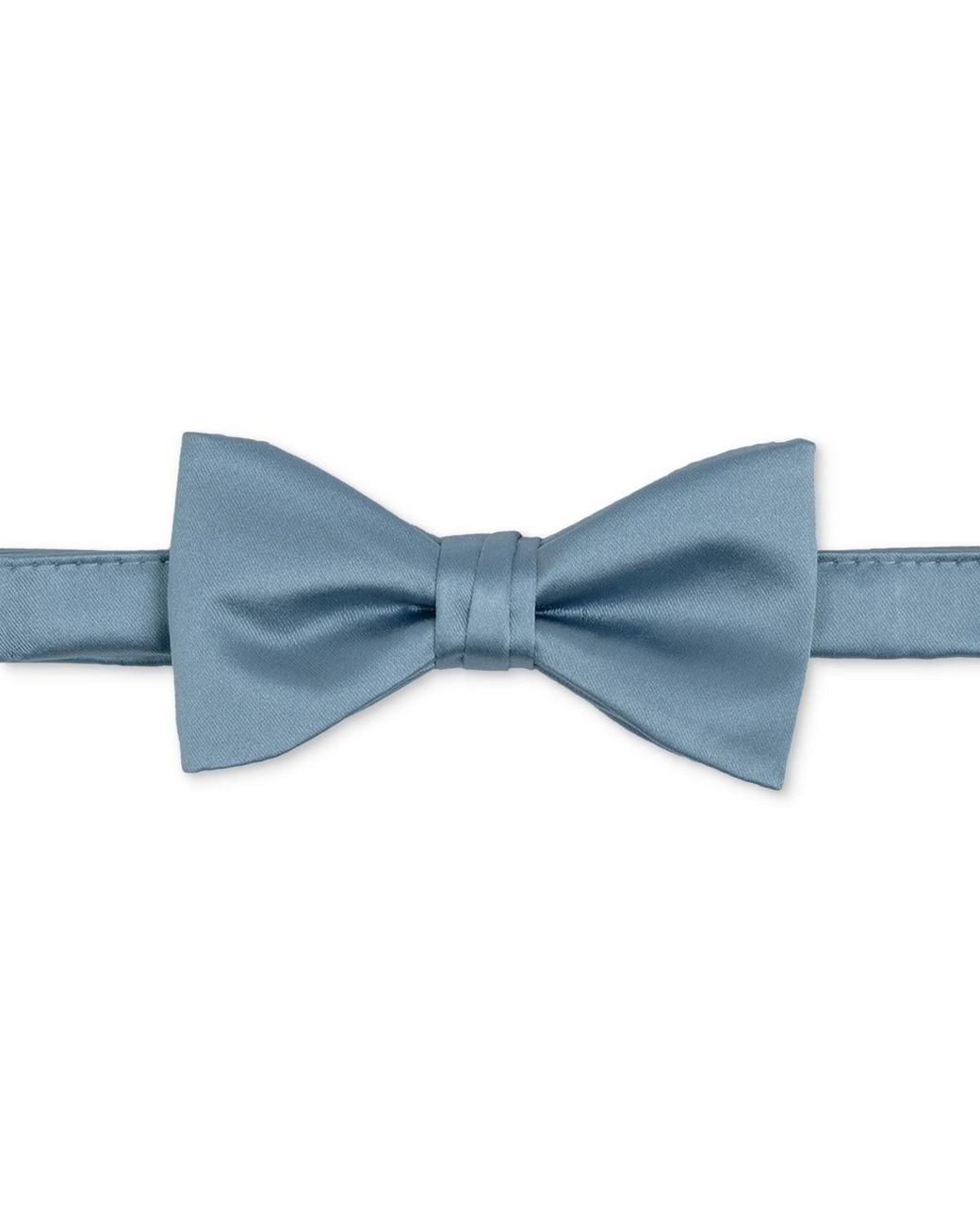 Con.struct Blue Satin Pre-tied Bow Tie for men