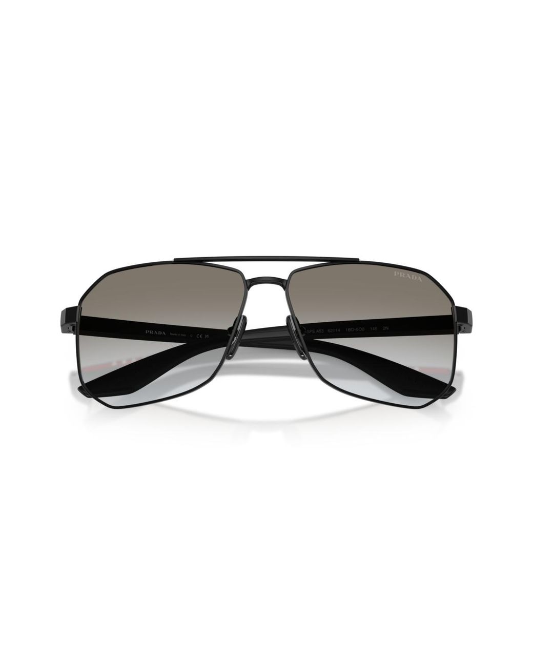 Prada Linea Rossa Black Large Sunglasses for men