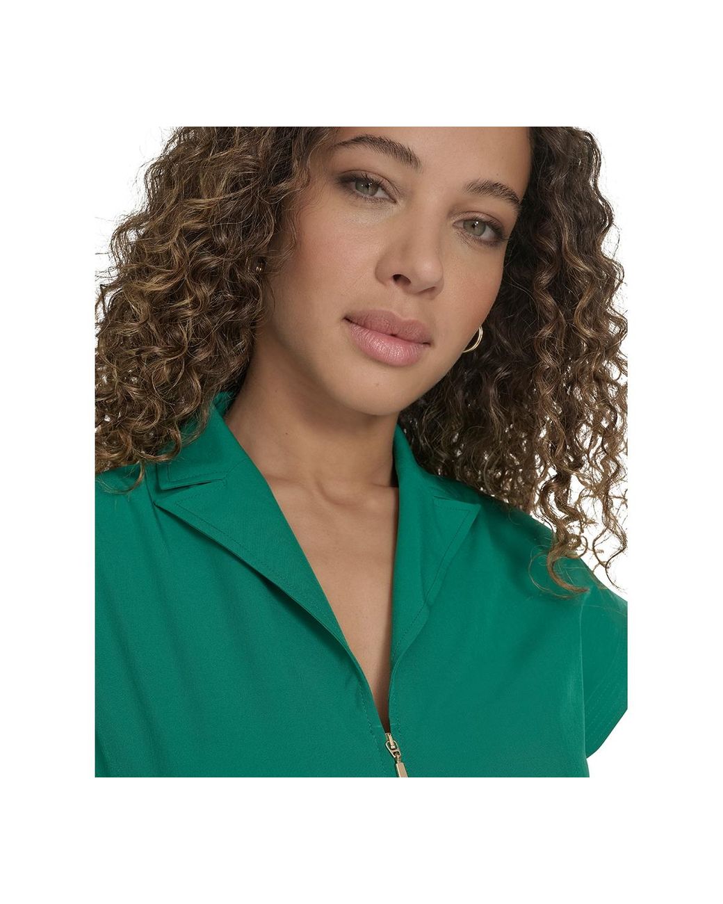 green calvin klein belted jersey dress Calvin Klein Belted Cap-sleeve Commuter Dress in Green