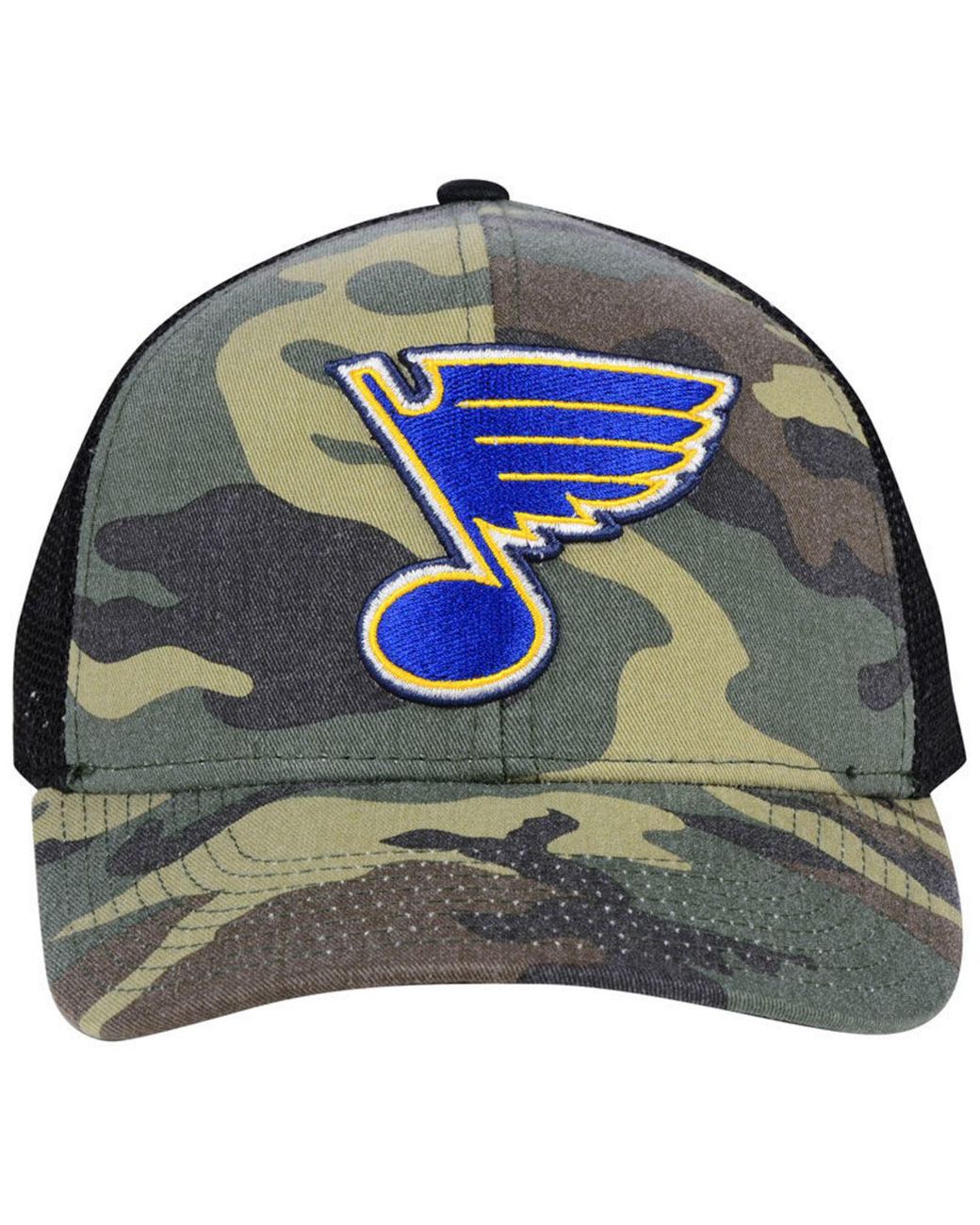 Men's adidas Yellow St. Louis Blues Reverse Retro 2.0 Flex Fitted Hat