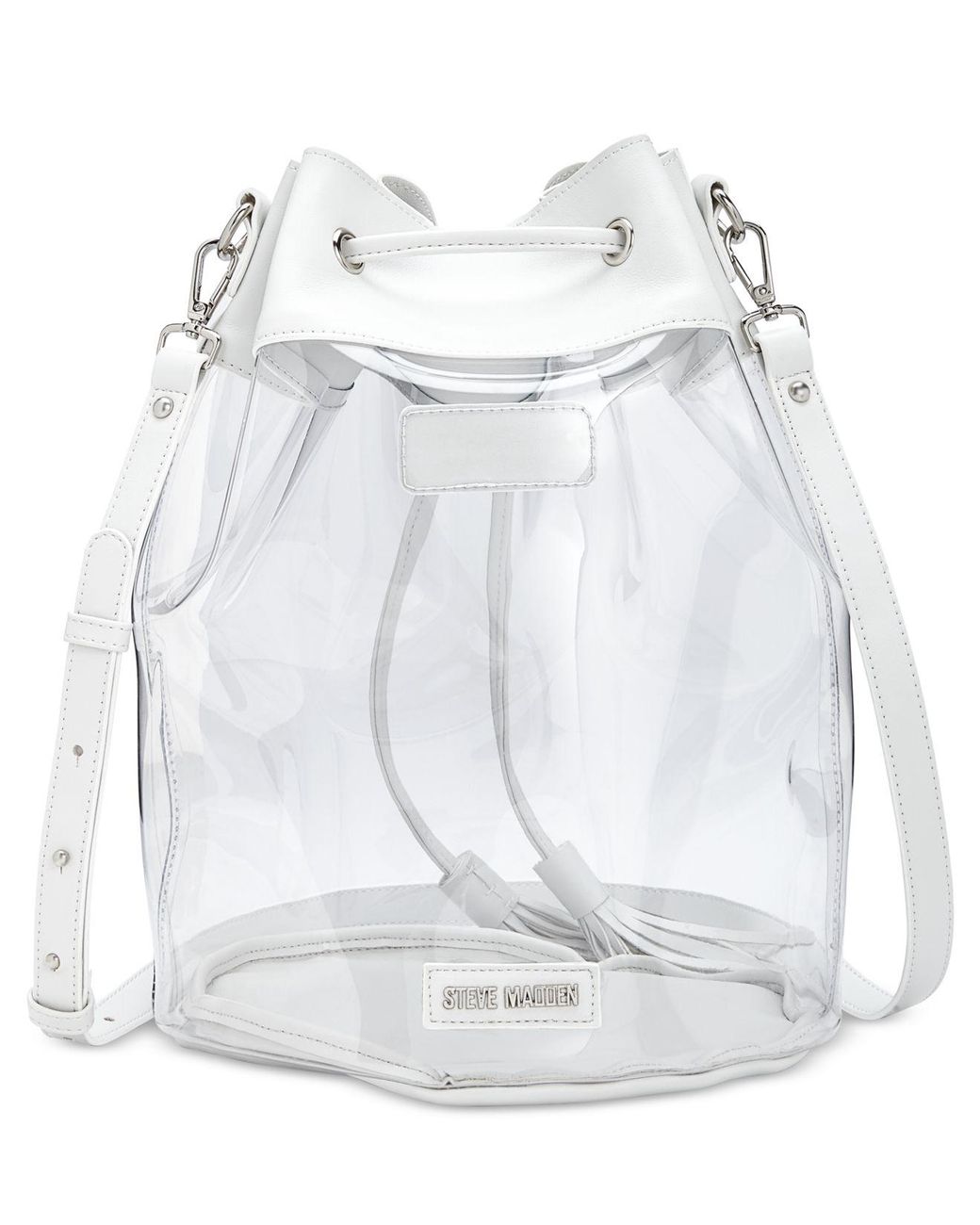 Steve madden clear bucket best sale bag