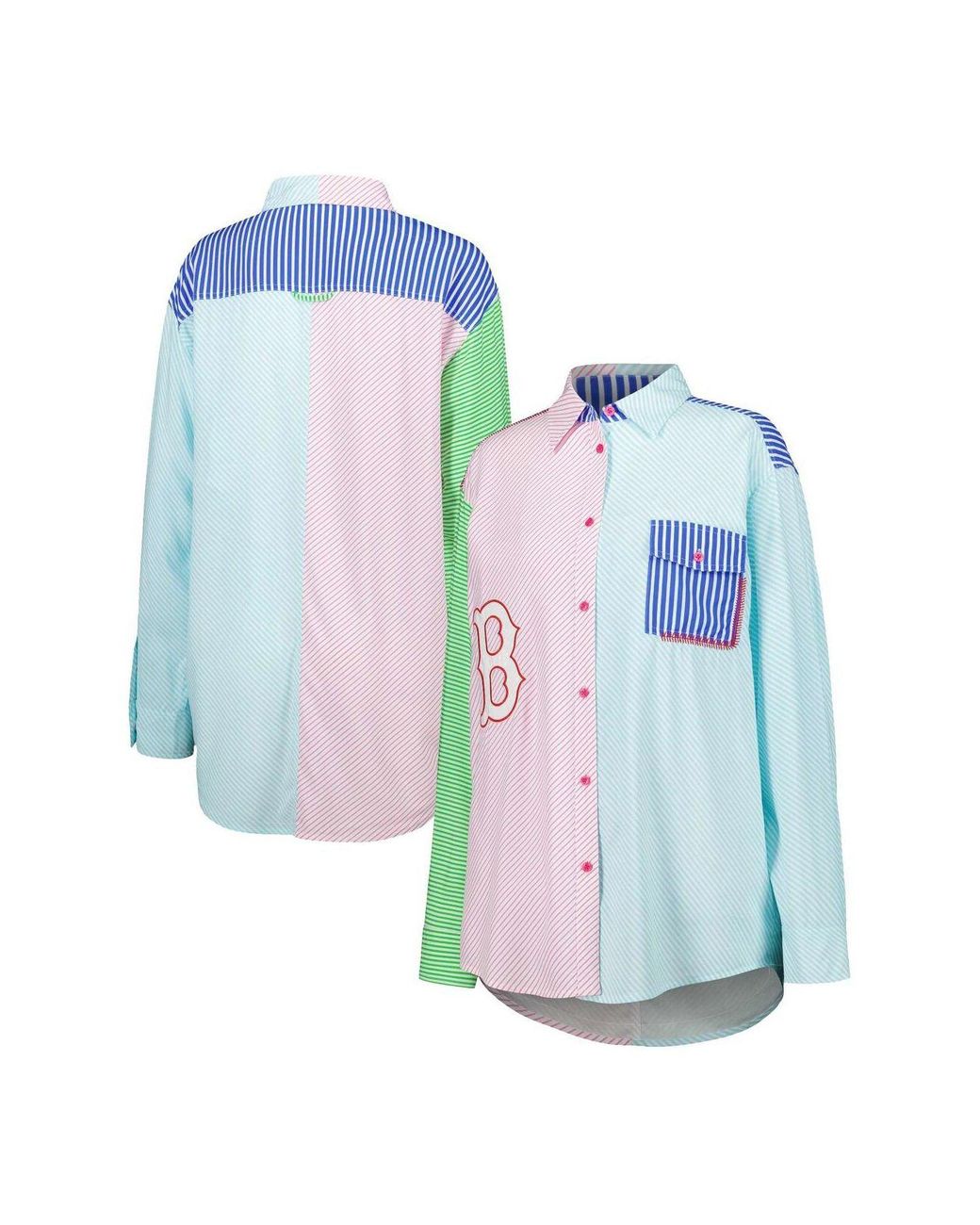 Terez Chicago Cubs Button-up Shirt in Pink