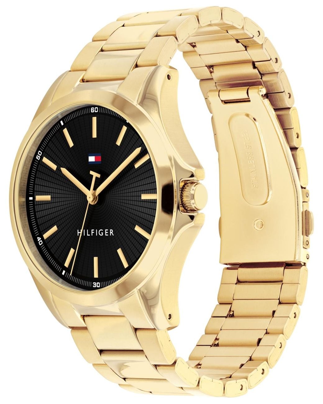 Tommy Hilfiger Metallic Quartz Tone Stainless Steel Bracelet Watch for men