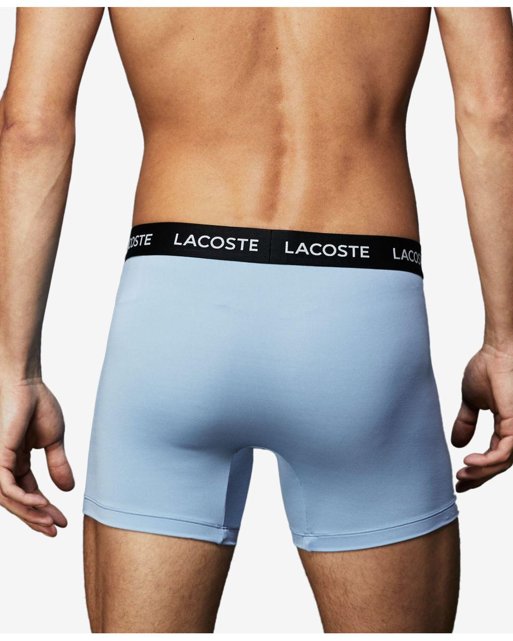 Lacoste Synthetic 3-pk. Microfiber Performance Boxer Briefs in Blue for Men  | Lyst