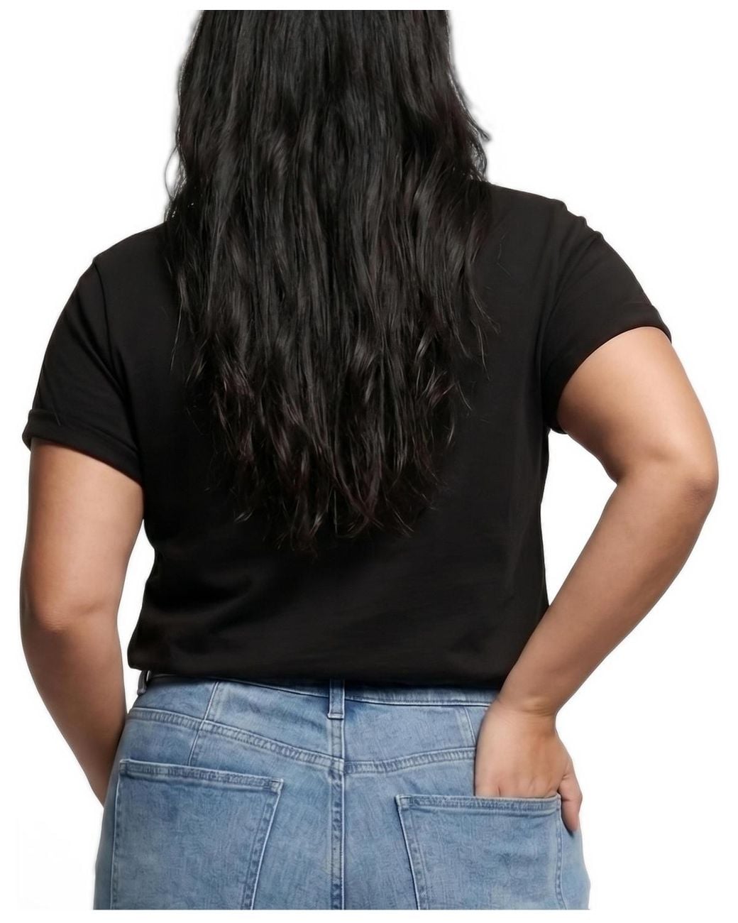 UNIVERSAL STANDARD Black Plus Size Tee Rex
