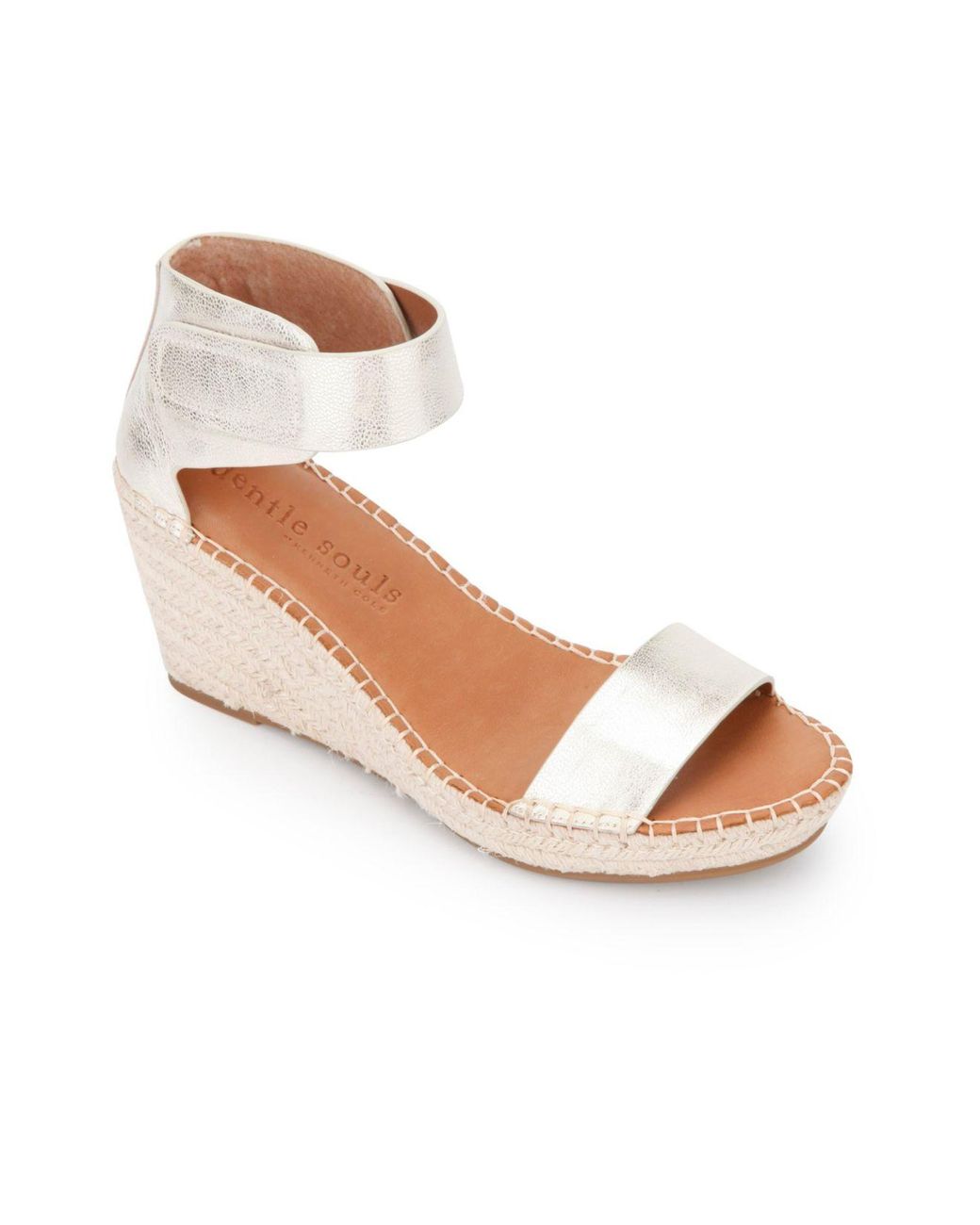 Gentle Souls By Kenneth Cole Charli Ankle Strap Wedge Sandals | Lyst